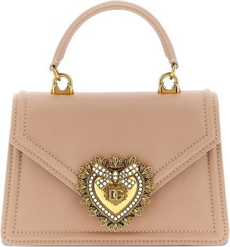 Dolce & Gabbana sacred heart devotion shoulder bag - women - Calf Leather - One Size - Neutrals