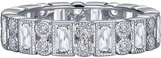 Lafonn Simulated Diamond Eternity Band in Silver/clear at Nordstrom Rack, Size 7