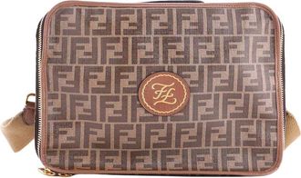 Fendi Fendi Zip Around Travel Bag Zucca Coated Small (Authentic Pre-Loved)
