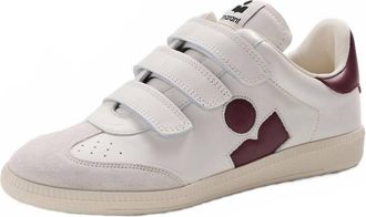 Isabel Marant Womens Beth Sneakers In Ecru/burgundy