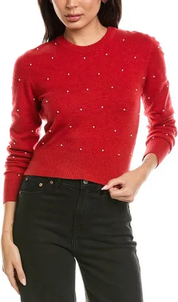 Brodie Little Pearl Crewneck Wool & Cashmere-Blend Sweater