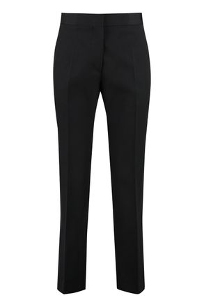 Jil Sander Womens Wool Cropped Trousers - Black - Size EU 38 (Womens)