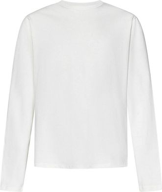 Jil Sander Long-Sleeved White Cotton Jersey