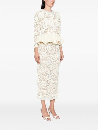 Self Portrait Yello Dress - White