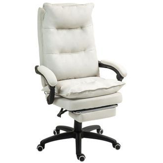 Vinsetto Silla de oficina 70x62x130 cm crema