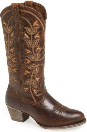 Ariat Desert Holly Embroidered Western Boot in Pearl at Nordstrom Rack, Size 6.5