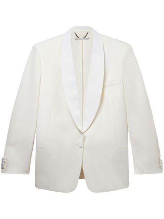 Stella McCartney Blazer met sjaalkraag - Wit