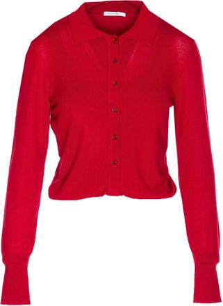 Patrizia Pepe Wool Sweater With Buttons And Internal Top