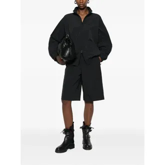Alexander Wang Logo-Perforated Oversized Jacket - Black