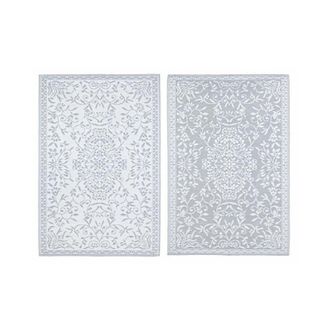 BIZZOTTO Alfombra Ansedonia Blanco Gris 150x210 Cod.0607621