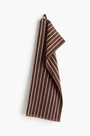 H&M Gestreiftes Handtuch - Braun/Gestreift