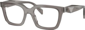Prada PR C08V 27G1O1 Optisch Montuur - unisex - Brillen - Grijs - 52 MM - Accessoires
