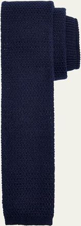 Ermenegildo Zegna Mens Linen Knitted Tie