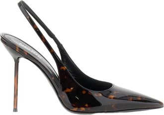 PARIS TEXAS Brown Lidia Tortoiseshell Patent Leather Pumps