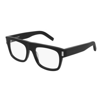 Saint Laurent Square Full Rim Eyeglasses - Black