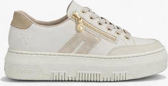 Rieker Womens Rieker ENYA Womens Court Trainers Cream Multi - White - Size: 7.5