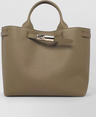 Longchamp leather tote bag