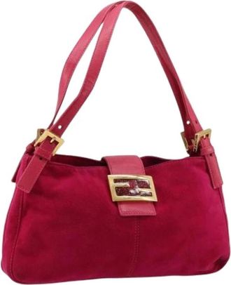 Fendi Pre-owned Shoulder Bags, female, Pink, Size: ONE SIZE Pre-owned Vintage Shoulder Bag