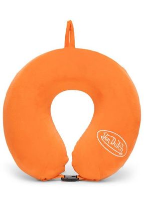 Von Dutch Classic Memory Foam Travel Neck Pillow in Orange at Nordstrom