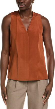 Lafayette 148 New York V-Neck Sleeveless Blouse