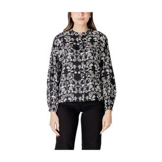 Ichi Ichi, Overhemden, Dames, Zwart, S, Ihgocina SH Blouse