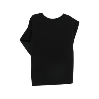 CFCL AC Milan Draped Asymmetric-sleeve Top