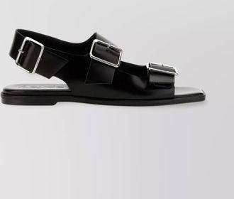 Aeyde adjustable strap flat sole sandals