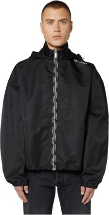 Off-white Jassen, Heren, Zwart, S, Kawai Jacket