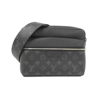 Louis Vuitton Black Coated Canvas Leather Shoulder Bag (Pre-Owned)