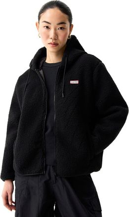 Hunter Bonelle Borg Jacket WoMens Black Fleece Jackets - Size X-Large