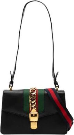 Gucci Pre-owned Shoulder Bags, female, Black, Size: ONE SIZE Pre-owned Vintage Shoulder Bag
