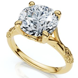 Pompeii3 Certified 2Ct Kimberly Diamond Engagement Ring 14k Gold or Platinum Lab Grown