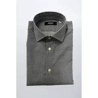 Baldinini Blue Cotton Men Mens Shirt