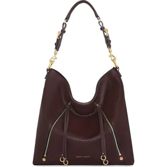 Rebecca Minkoff Rivington Leather Hobo Bag in Sable at Nordstrom Rack