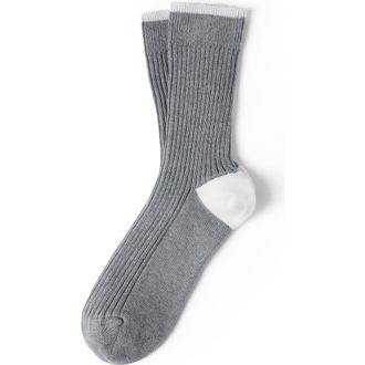 Brunello Cucinelli Cotton socks in Grey at Nordstrom, Size Xx-Large Eu