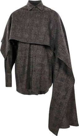 Darkpark Darkpark, Dames, Blouses & Shirts, Grijs, Maat: XS
