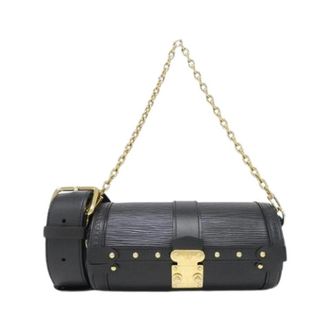 Louis Vuitton Pre-owned Epi Papillon Trunk Calf Shoulder Bag - Dames - Pre-owned - Zwart - Maat: ONE Size Leer
