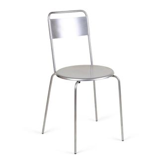 Frama Petit Rond Stuhl, Edelstahl geb&uuml;rstet