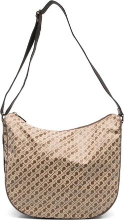 Gherardini pattern-print shoulder bag - Neutrals