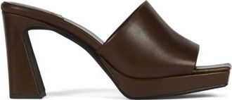 Jeffrey Campbell Schoenen, Dames, Bruin, 38 EU, Leer, Dress Code Sandal