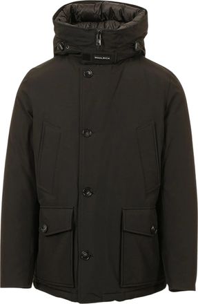 Woolrich Black Arctic Cotton Anorak