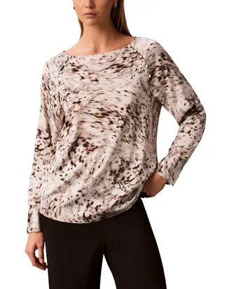 Calvin Klein Petite Raglan Sleeve Blouse