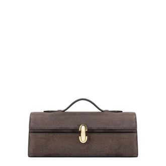 Savette Slim Symmetry Pochette - Dames - Tassen - Bruin - Maat: ONE Size Zijde