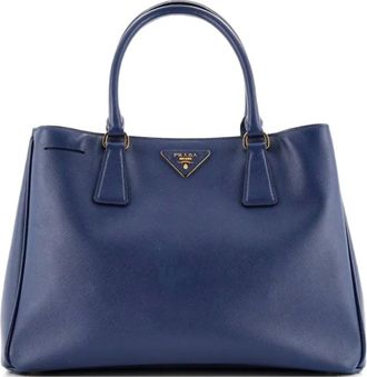 Prada Gardeners Saffiano Leather Medium tote bag - Blauw