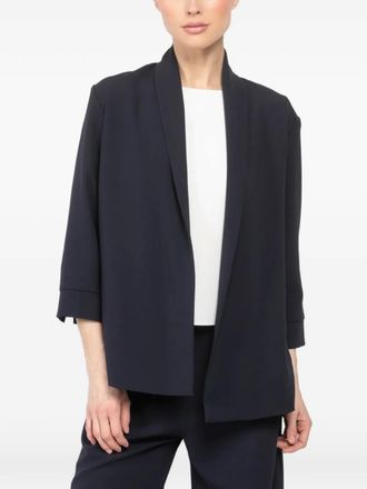Peter Cohen shawl-collar three-quarter sleeve jacket - women - Triacetate - S - Blue