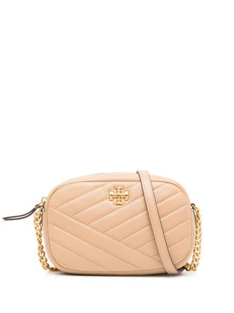 Tory Burch Kira cameratas met chevron streep - Bruin