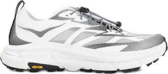Hoka One One White Black Lace Up Sneakers