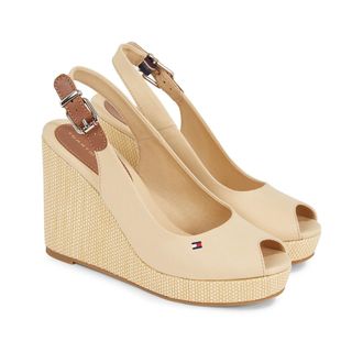 Tommy Hilfiger Sandalen met sleehak Iconic Elena Sling