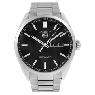 Tag Heuer Pre-owned Tag Heuer Carrera Black Dial Mens Watch WBN2010.BA0640
