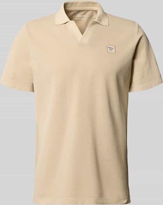 s.Oliver Red Label Regular Fit Poloshirt aus reiner Baumwolle in Beige, Gr&ouml;&szlig;e 3XL